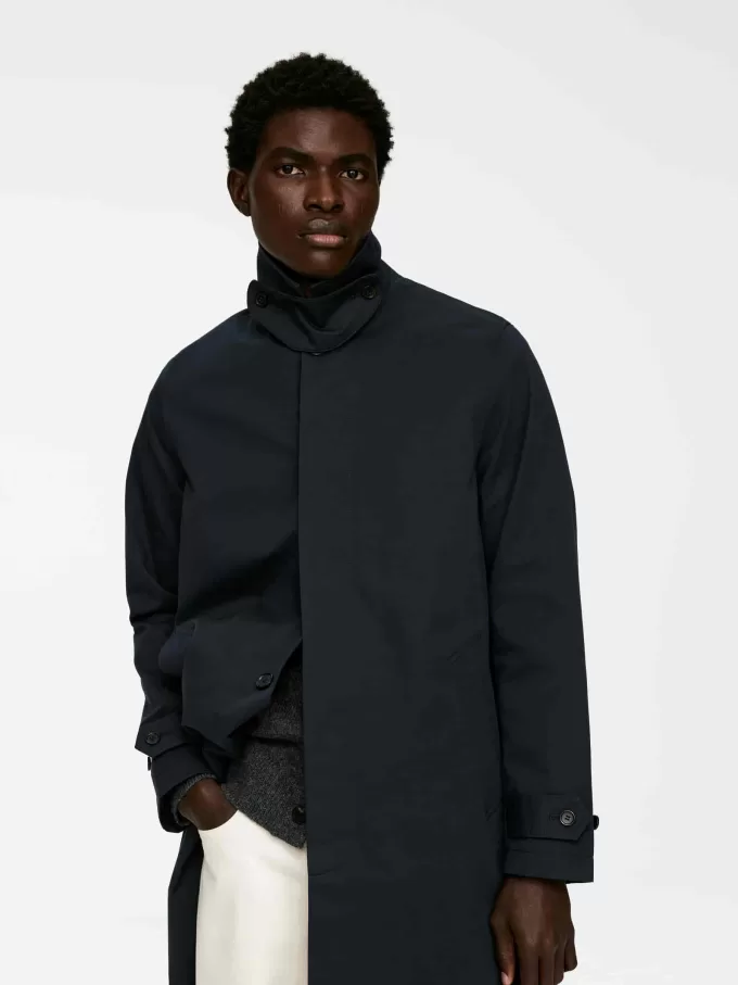 2-i-1 mellanlång bilkappa 2-i-1 mellanlång bilkappa