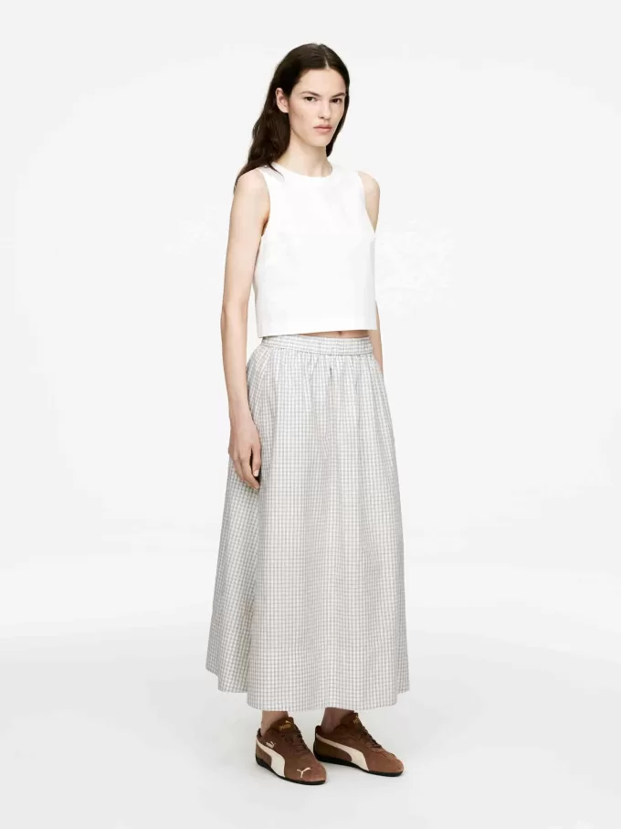 A-linje bomullskjol A-linje bomullskjol