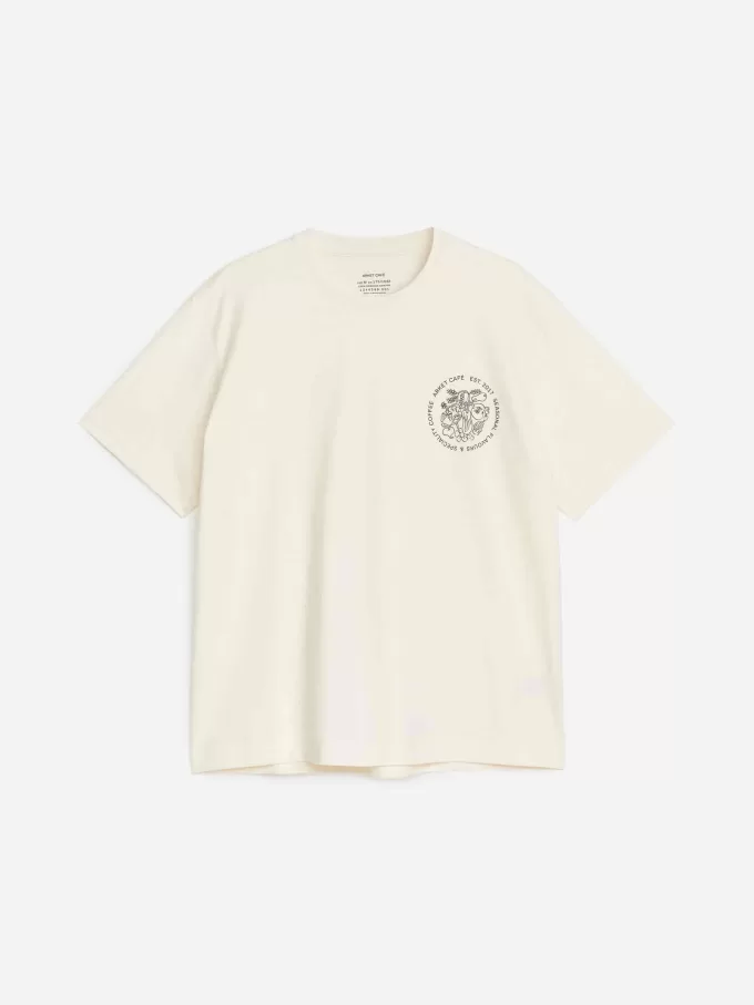 ARKET CAFÉ T-shirt med tryck ARKET CAFÉ T-shirt med tryck