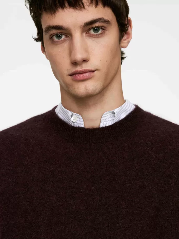 Alpaca-ullblandningsväst Alpaca-ullblandningsväst