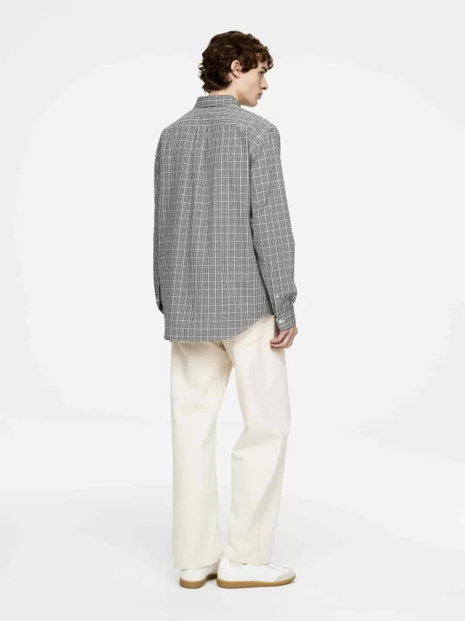 Avslappnad Seersucker-skjorta Avslappnad Seersucker-skjorta