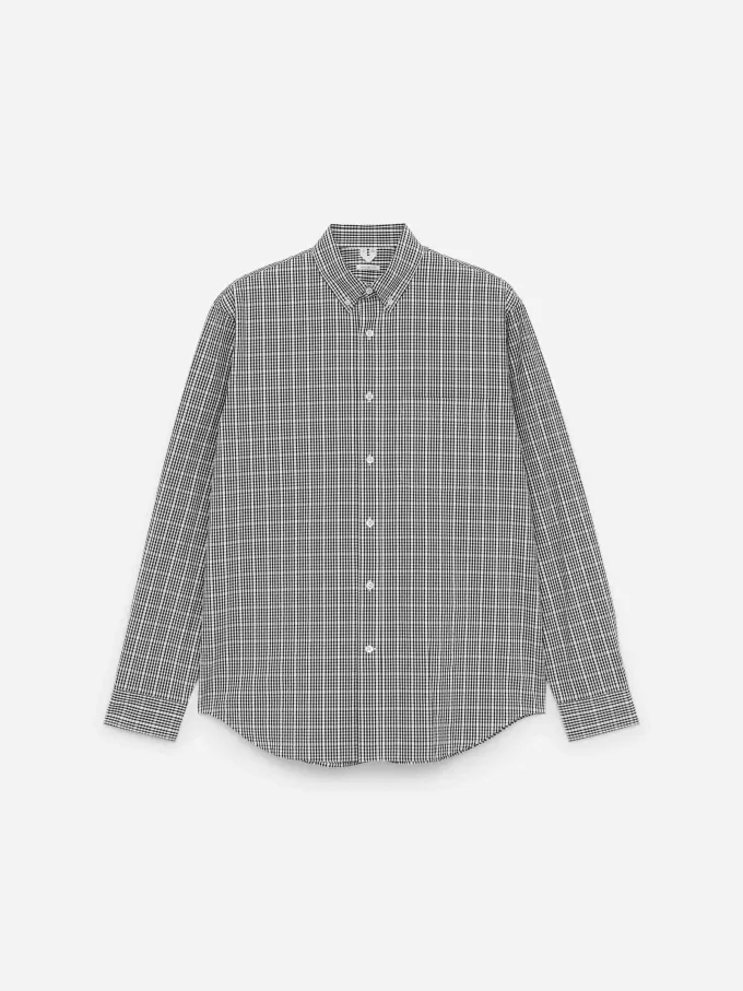 Avslappnad Seersucker-skjorta Avslappnad Seersucker-skjorta