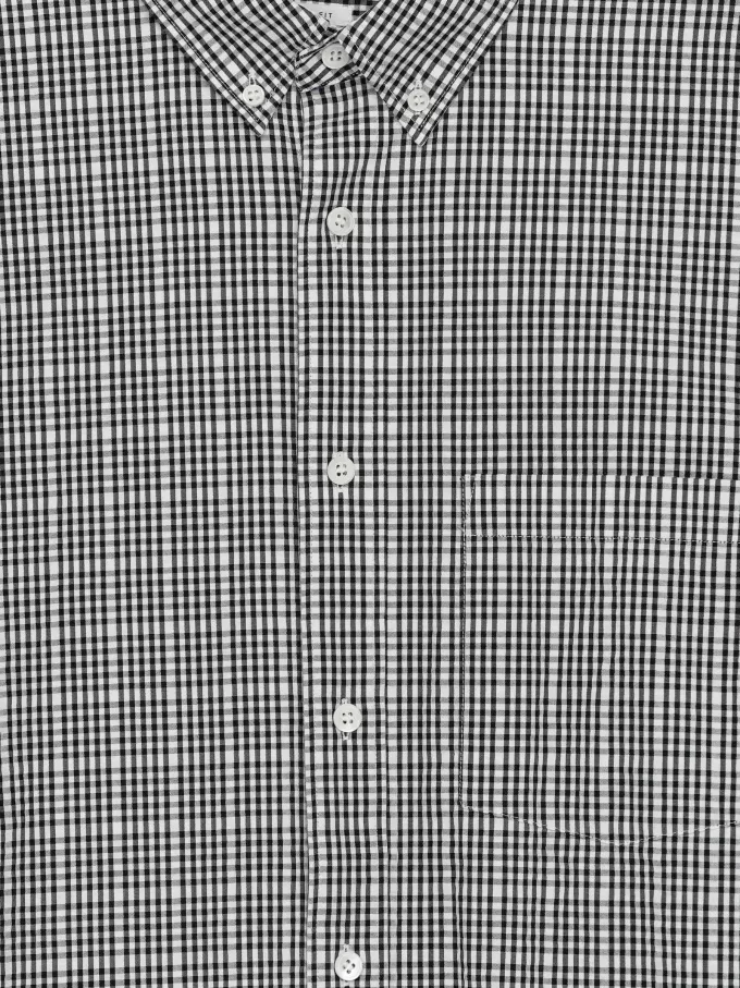 Avslappnad Seersucker-skjorta Avslappnad Seersucker-skjorta