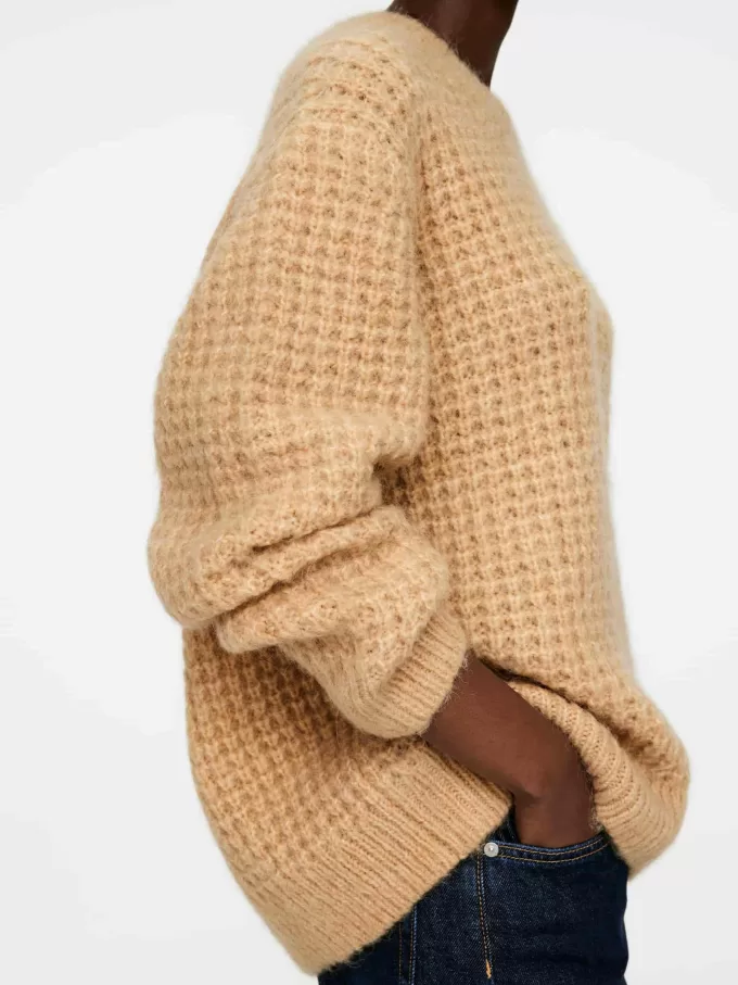 Avslappnad ull-alpacka jumper Avslappnad ull-alpacka jumper