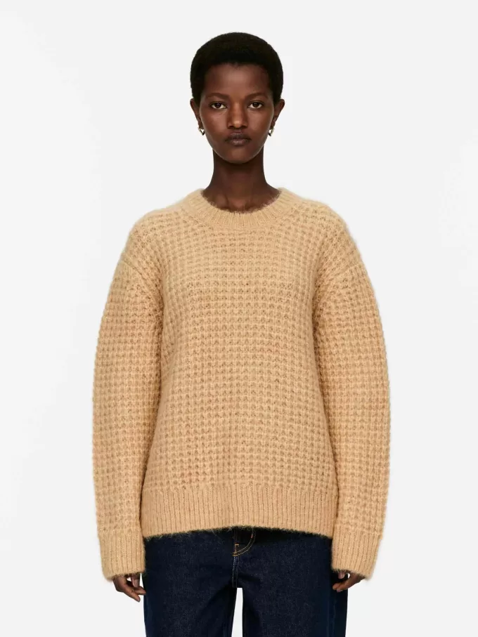 Avslappnad ull-alpacka jumper Avslappnad ull-alpacka jumper