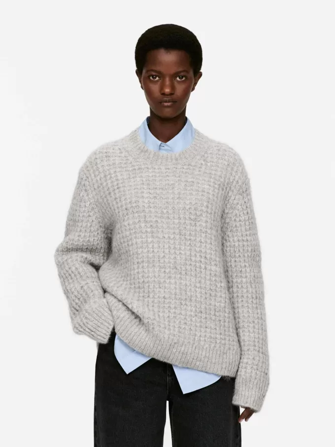 Avslappnad ull-alpacka jumper Avslappnad ull-alpacka jumper