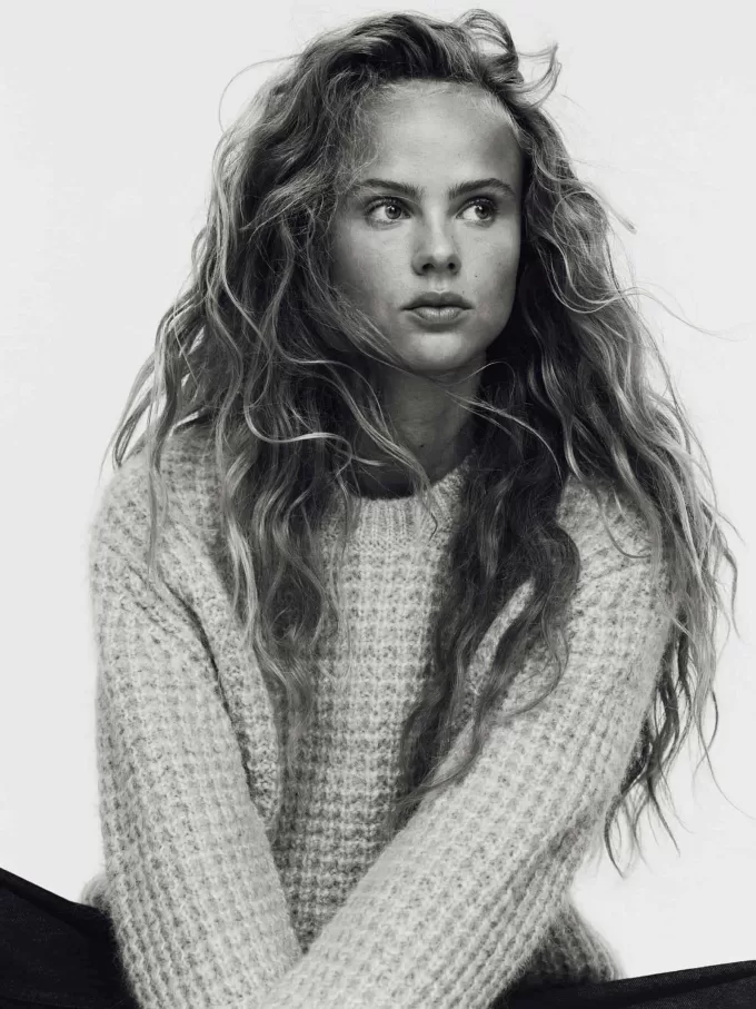 Avslappnad ull-alpacka jumper Avslappnad ull-alpacka jumper