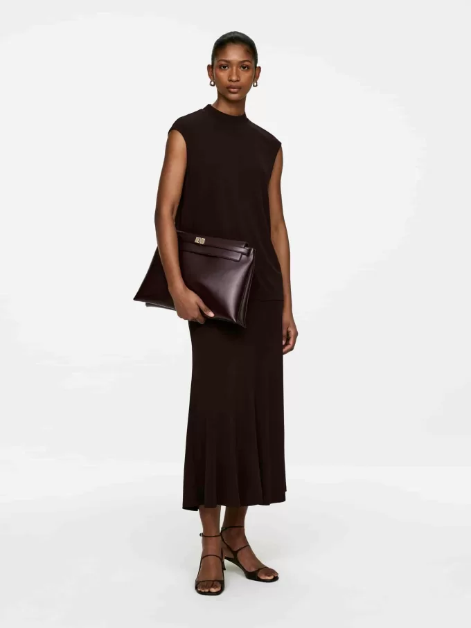 Axelväska i läder Axelväska i läder