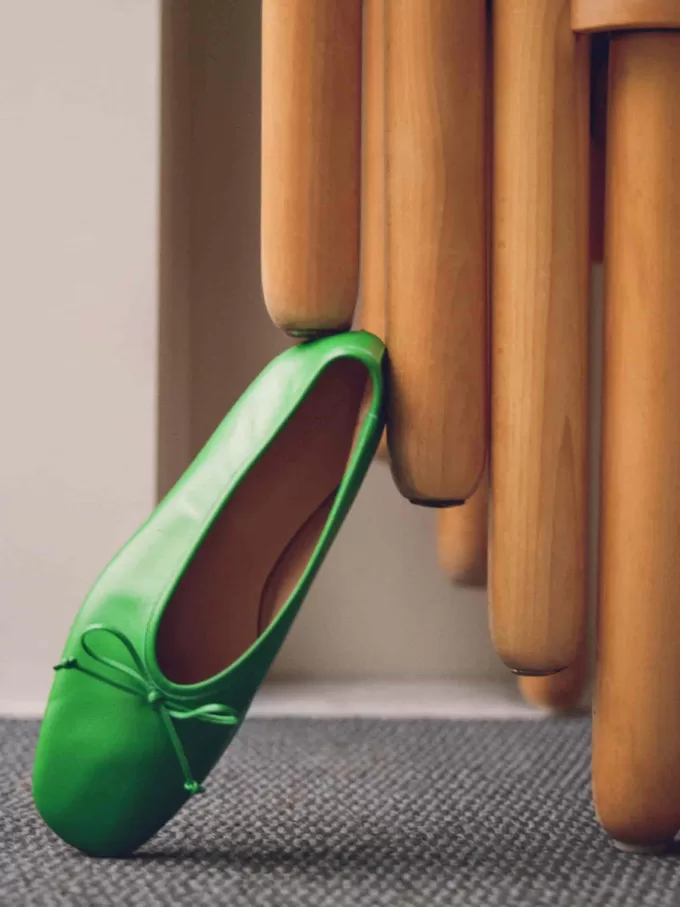 Balettlägenheter i läder Balettlägenheter i läder