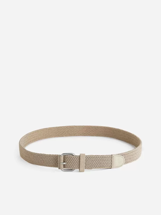 Bälte i flätat läder Bälte i flätat läder