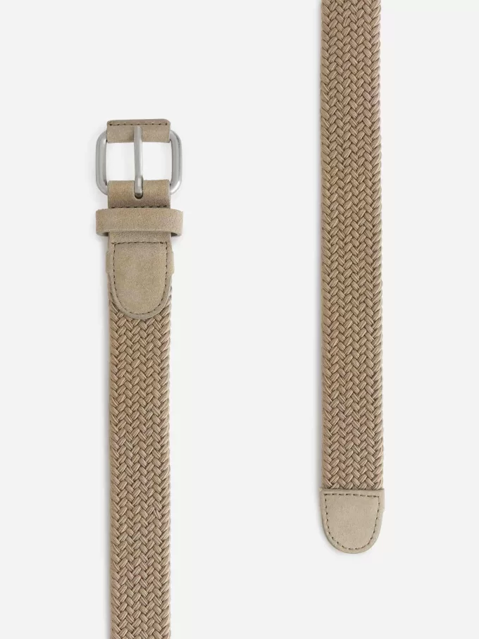 Bälte i flätat läder Bälte i flätat läder