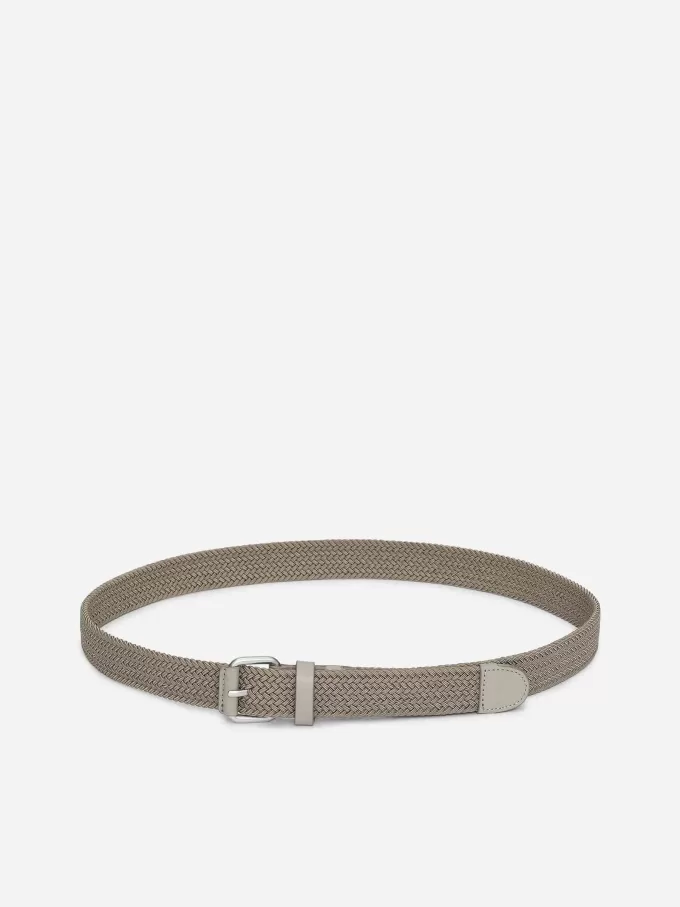 Bälte i flätat läder Bälte i flätat läder