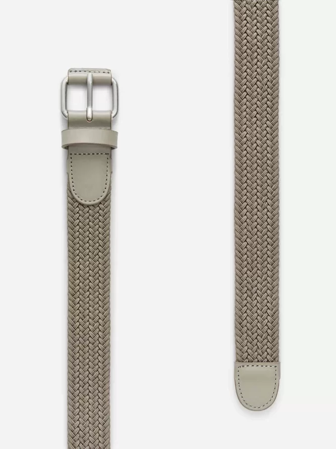 Bälte i flätat läder Bälte i flätat läder