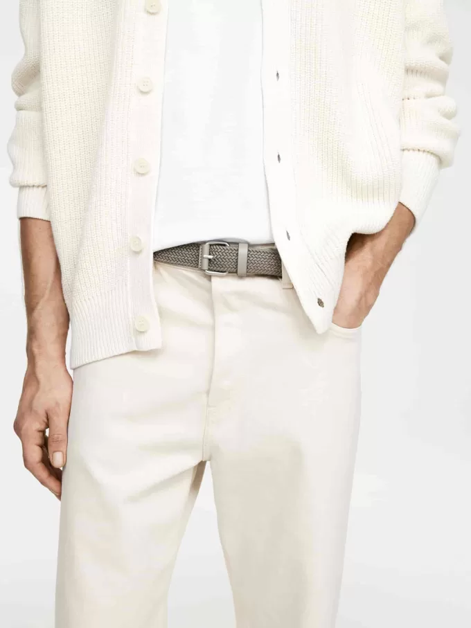 Bälte i flätat läder Bälte i flätat läder