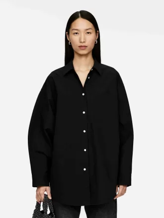 Batwing-ärmad skjorta