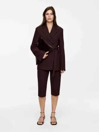 Blazer i bomull-linne