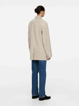 Blazer i borstad ull