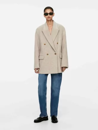 Blazer i borstad ull