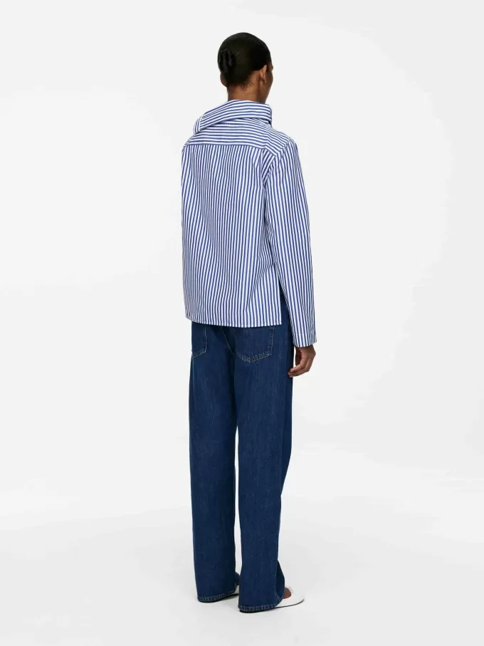 Blus med vikkrage Blus med vikkrage