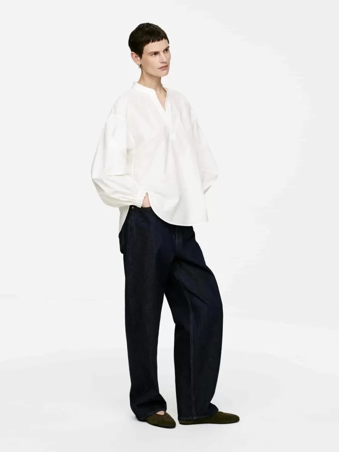 Blus med volymärm Blus med volymärm