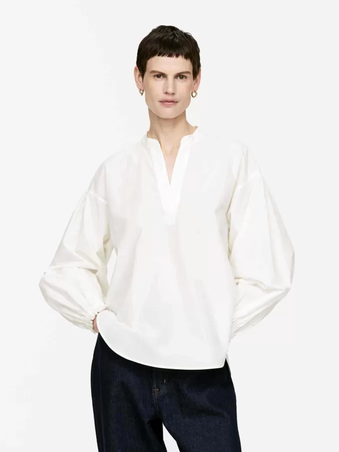 Blus med volymärm Blus med volymärm