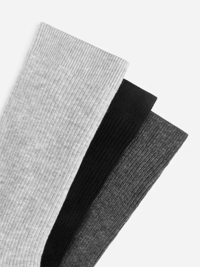 Bomullsribbstrumpor set om 3 Bomullsribbstrumpor set om 3