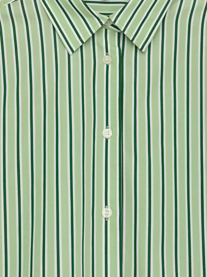 Bomullsskjorta med vid ärm Bomullsskjorta med vid ärm