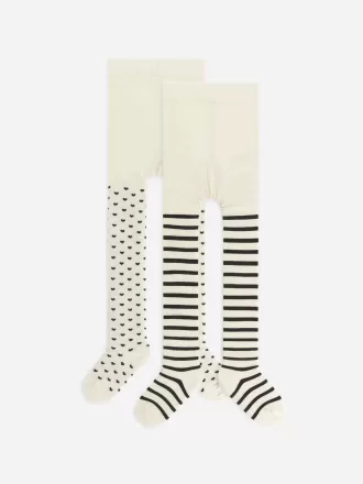 Bomullsstrumpbyxor, set om 2 Bomullsstrumpbyxor, set om 2