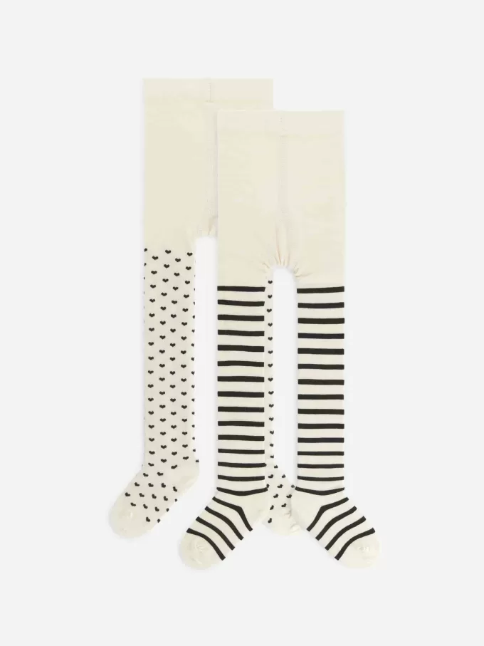 Bomullsstrumpbyxor, set om 2