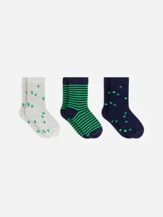 Bomullsstrumpor set om 3