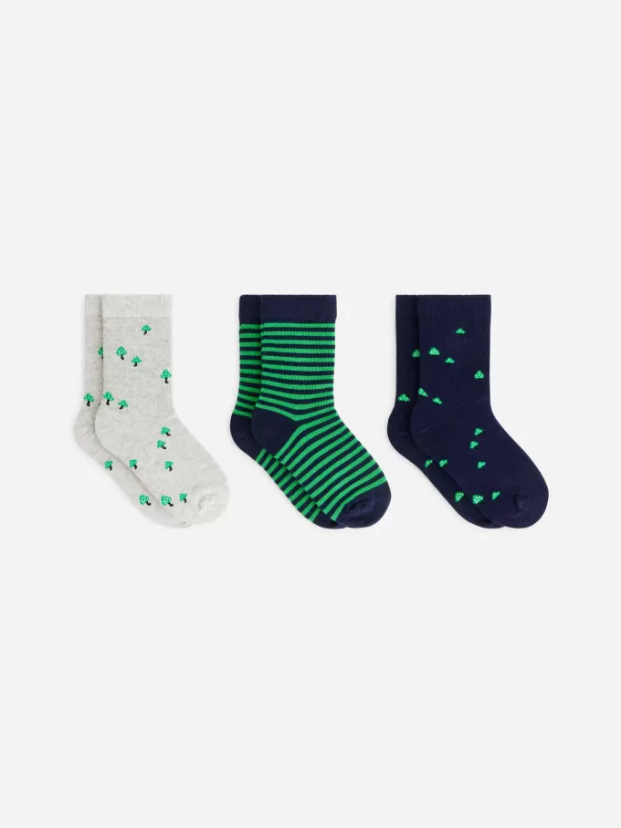 Bomullsstrumpor set om 3