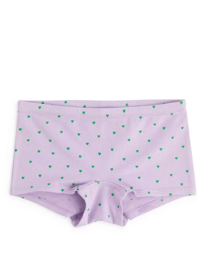 Boxerset i bomullsjersey om 3