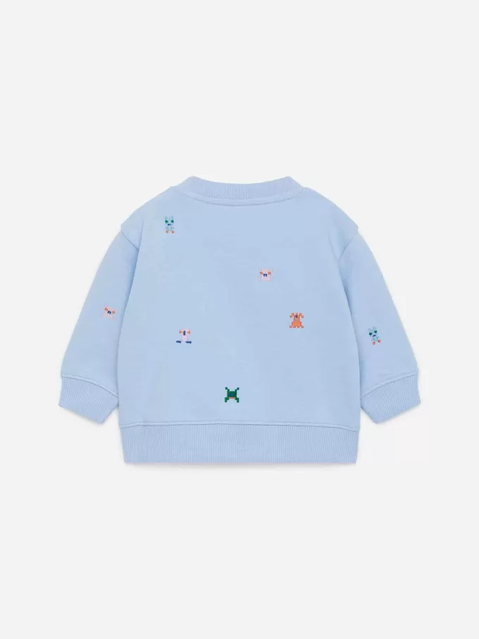 Broderad bomullströja