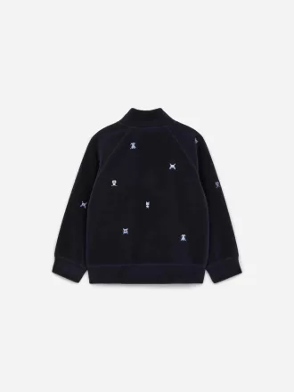 Broderad fleecejacka