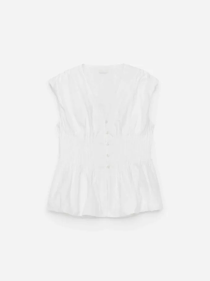 Bubble-hem Pintuck Top Bubble-hem Pintuck Top