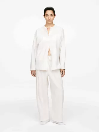 Byxor i bomull och linne