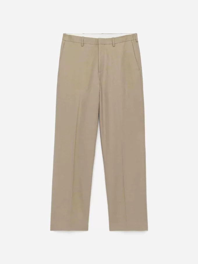 Byxor i linne-bomull Byxor i linne-bomull