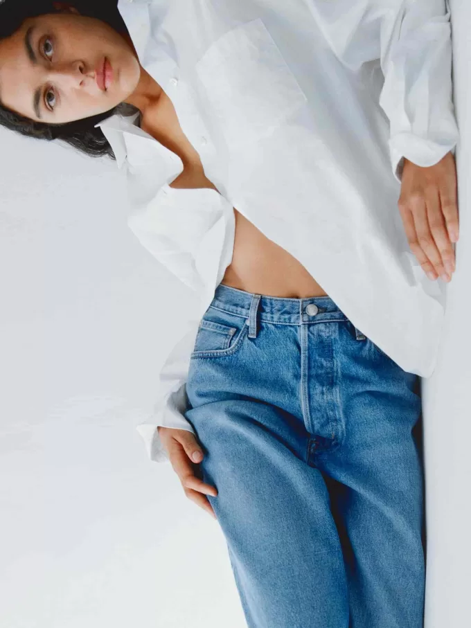 Oversized bomullsskjorta Oversized bomullsskjorta