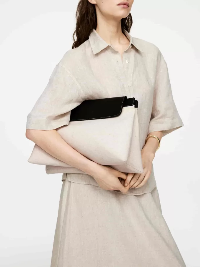 Canvas-läderväska Canvas-läderväska