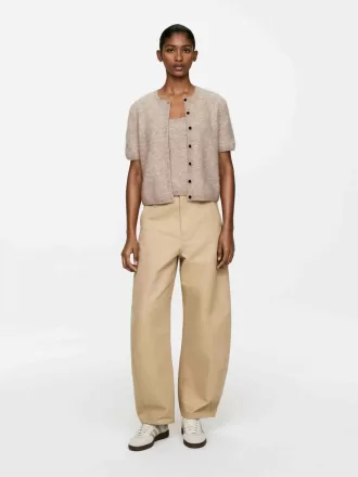 Cardigan alpacka-ullblandning