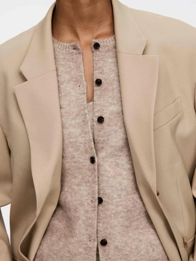 Cardigan alpacka-ullblandning Cardigan alpacka-ullblandning