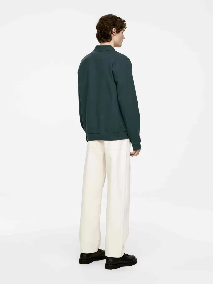 Cardigan i bomullsjersey Cardigan i bomullsjersey