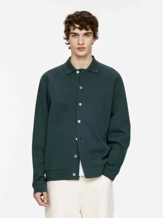 Cardigan i bomullsjersey Cardigan i bomullsjersey