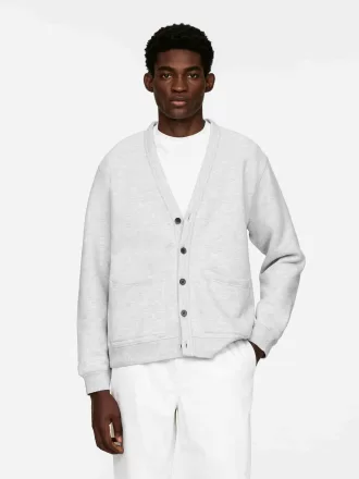 Cardigan i bomullsjersey Cardigan i bomullsjersey