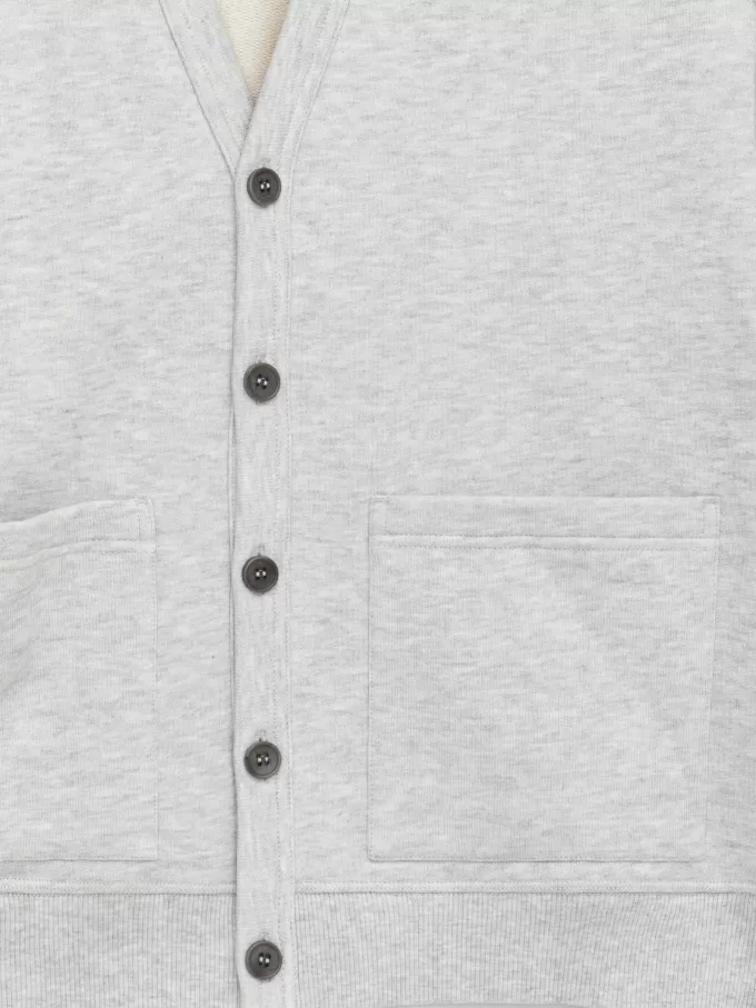 Cardigan i bomullsjersey Cardigan i bomullsjersey