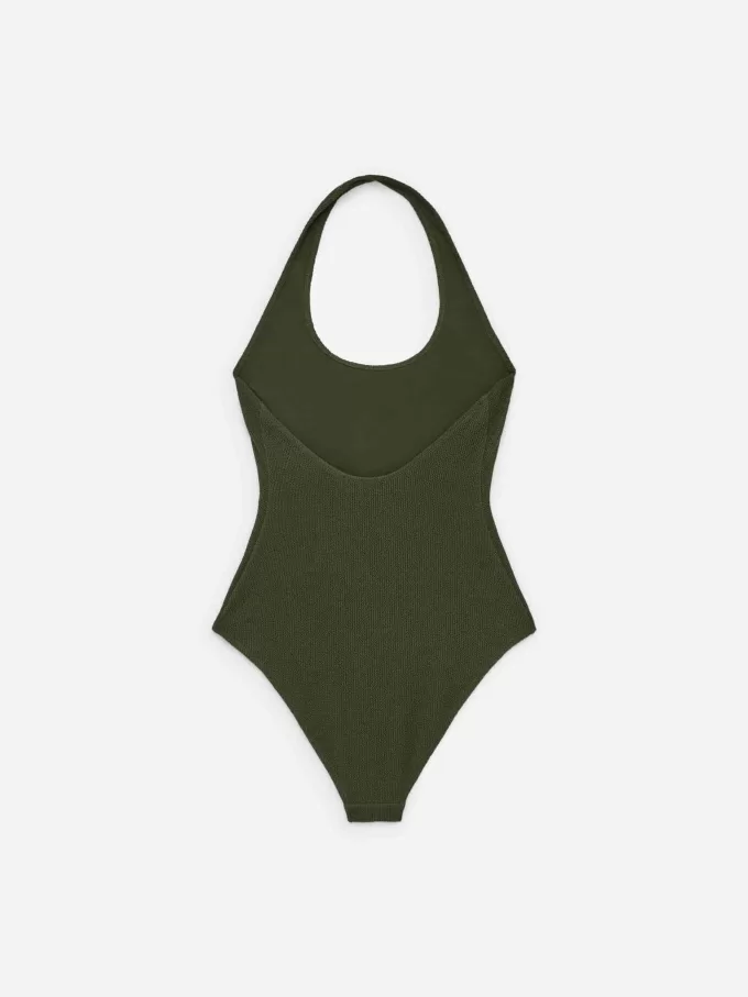 Crinkle Halterneck Baddräkt