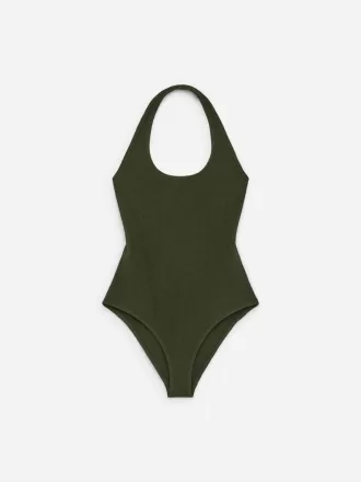 Crinkle Halterneck Baddräkt