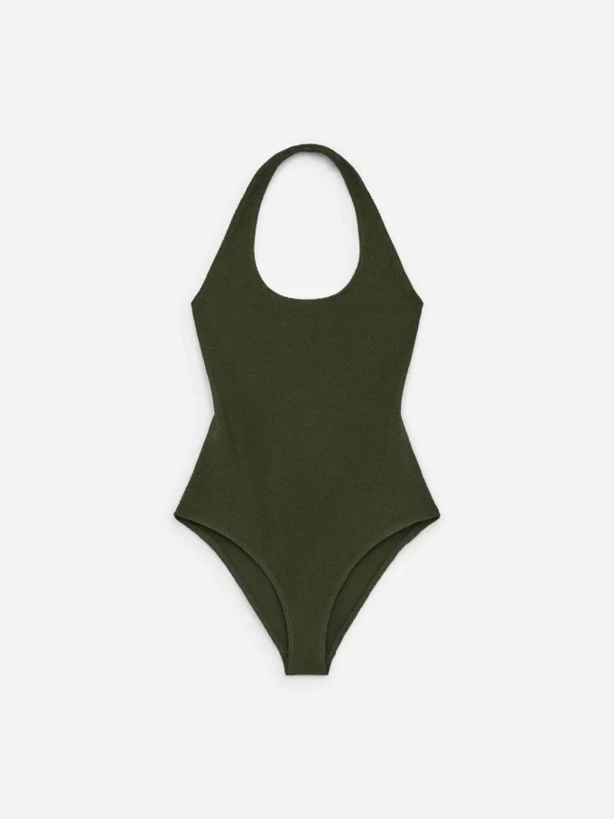 Crinkle Halterneck Baddräkt