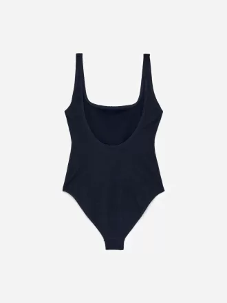 Crinkle Square Neck Baddräkt