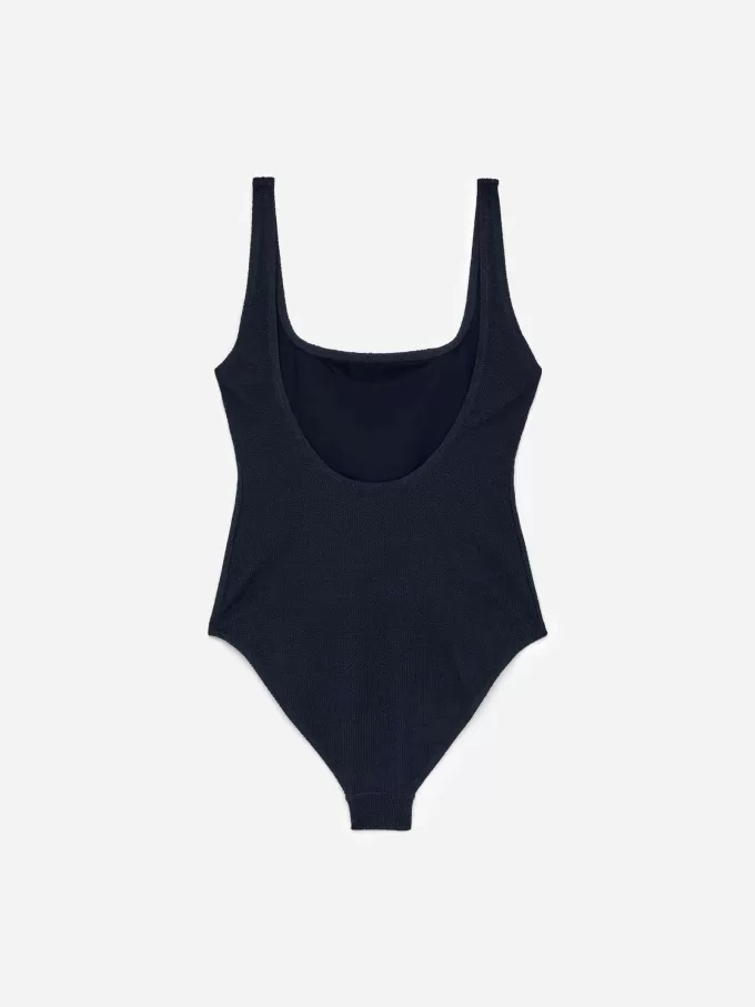 Crinkle Square Neck Baddräkt